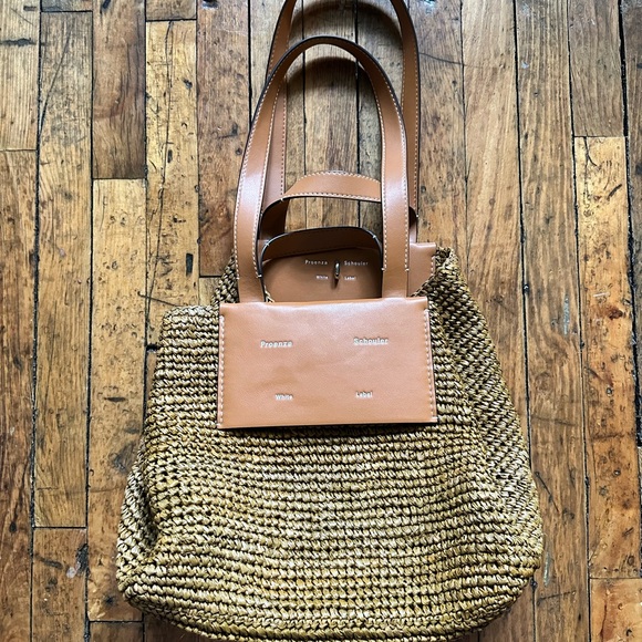 Proenza Schouler White Label Raffia Tote - Picture 3 of 16